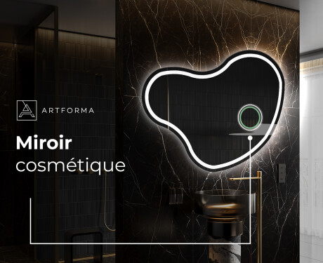 Miroir de salle de bains LED de forme irrégulière N223 #4