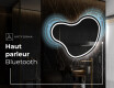Miroir de salle de bains LED de forme irrégulière N223 #5