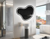 Miroir de salle de bains LED de forme irrégulière N223 #9