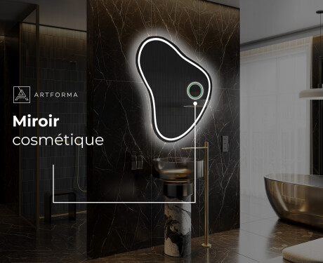 Miroir de salle de bains LED de forme irrégulière V223 #5