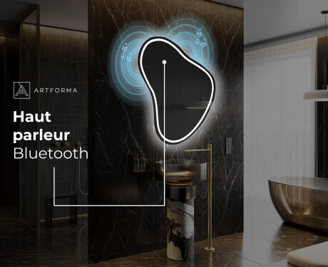 Miroir de salle de bains LED de forme irrégulière V223 #6