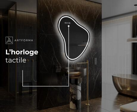 Miroir de salle de bains LED de forme irrégulière V223 #8