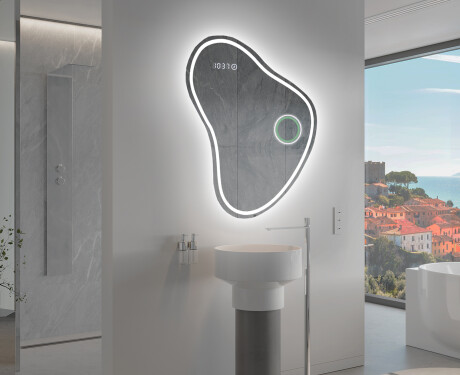 Miroir de salle de bains LED de forme irrégulière V223 #10