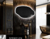 Miroir de salle de bains LED de forme irrégulière O222 #3
