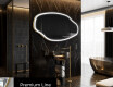 Miroir de salle de bains LED de forme irrégulière O222 #4