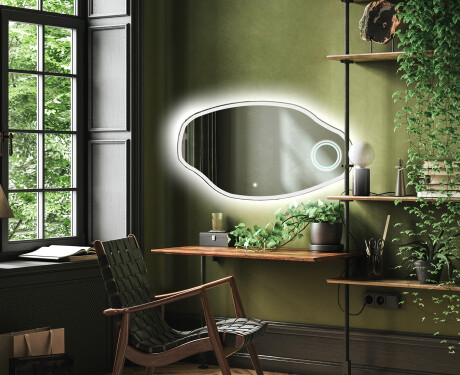 Miroir asymétrique avec lumiere LED O222 #4