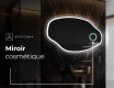 Miroir de salle de bains LED de forme irrégulière O222 #4
