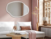 Miroir asymétrique avec lumiere LED O222 #5