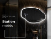 Miroir de salle de bains LED de forme irrégulière O222 #6