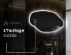 Miroir de salle de bains LED de forme irrégulière O222 #7