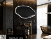 Miroir de salle de bains LED de forme irrégulière O223 #4
