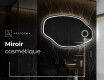 Miroir de salle de bains LED de forme irrégulière O223 #4