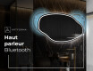 Miroir de salle de bains LED de forme irrégulière O223 #5