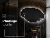 Miroir de salle de bains LED de forme irrégulière O223 #7