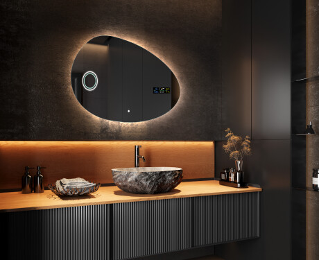 Miroir de salle de bains LED de forme irrégulière H221 #10