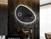 Miroir de salle de bains LED de forme irrégulière H222