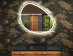 Miroir de salle de bains LED de forme irrégulière H222