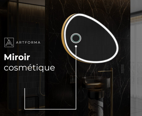 Miroir de salle de bains LED de forme irrégulière H222 #6