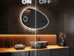 Miroir de salle de bains LED de forme irrégulière H222 #3
