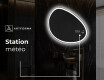 Miroir de salle de bains LED de forme irrégulière H222 #9
