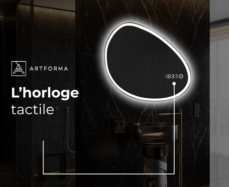 Miroir de salle de bains LED de forme irrégulière H222 #8