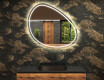 Miroir de salle de bains LED de forme irrégulière H223