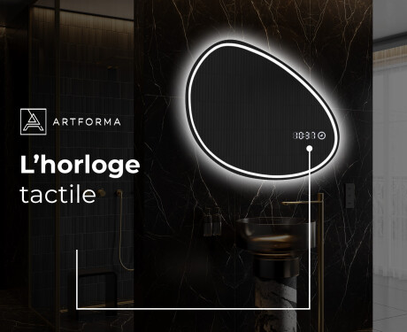 Miroir de salle de bains LED de forme irrégulière H223 #8