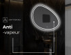 Miroir de salle de bains LED de forme irrégulière H223 #9
