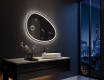 Miroir de salle de bains LED de forme irrégulière H223 #10