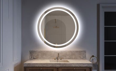 Rond Illumination LED Miroir Sur Mesure Eclairage Salle De Bain L33
