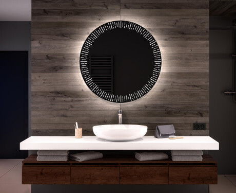 Rond Illumination LED Miroir Sur Mesure Eclairage Salle De Bain L35
