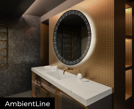 Rond Illumination LED Miroir Sur Mesure Eclairage Salle De Bain L35 #3