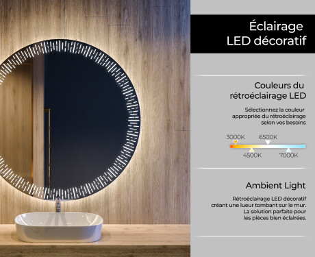 Rond Illumination LED Miroir Sur Mesure Eclairage Salle De Bain L35 #4