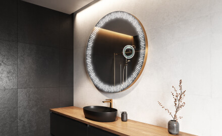 Rond Illumination LED Miroir Sur Mesure Eclairage Salle De Bain L35