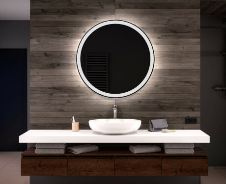 Rond Illumination LED Miroir Sur Mesure Eclairage Salle De Bain L76