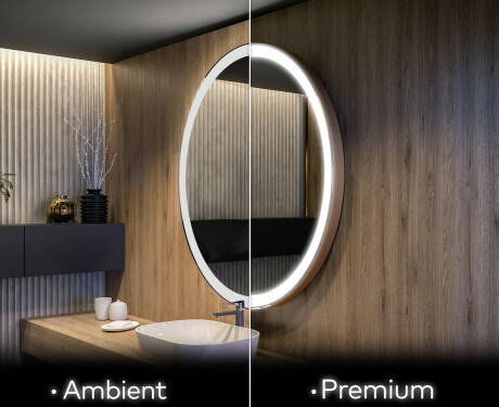 Rond Illumination LED Miroir Sur Mesure Eclairage Salle De Bain L76 #5