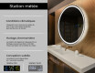 Rond Illumination LED Miroir Sur Mesure Eclairage Salle De Bain L76 #2