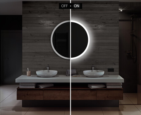 Rond Illumination LED Miroir Sur Mesure Eclairage Salle De Bain L76 #5
