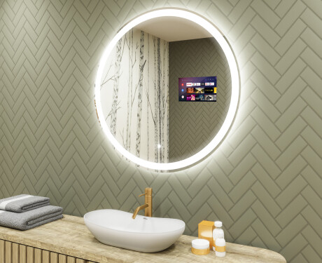 Rond Illumination LED Miroir Sur Mesure Eclairage Salle De Bain L76 90cm - SmartScreen, DualColor