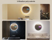 Rond Illumination LED Miroir Sur Mesure Eclairage Salle De Bain L76 90cm - SmartScreen, DualColor #2
