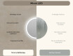 Rond Illumination LED Miroir Sur Mesure Eclairage Salle De Bain L76 90cm - SmartScreen, DualColor #6