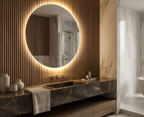 Rond Illumination LED Miroir Sur Mesure Eclairage Salle De Bain L82