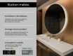 Rond Illumination LED Miroir Sur Mesure Eclairage Salle De Bain L82 #2