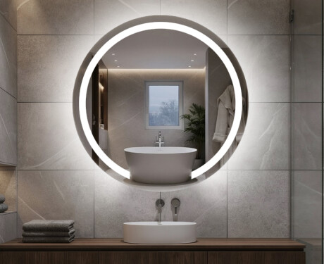 Rond Illumination LED Miroir Sur Mesure Eclairage Salle De Bain L96
