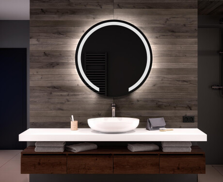 Rond Illumination LED Miroir Sur Mesure Eclairage Salle De Bain L96
