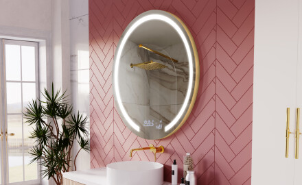 Rond Illumination LED Miroir Sur Mesure Eclairage Salle De Bain L96
