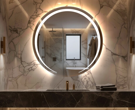 Rond Illumination LED Miroir Sur Mesure Eclairage Salle De Bain L98