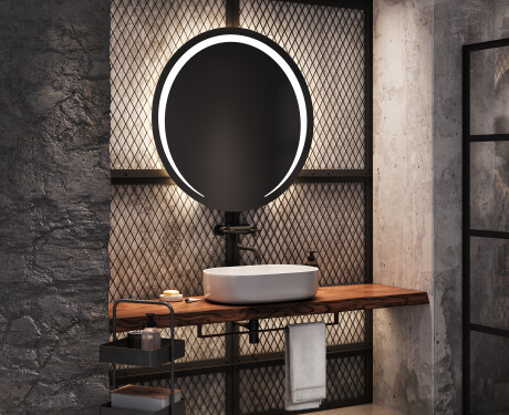 Rond Illumination LED Miroir Sur Mesure Eclairage Salle De Bain L98 #8