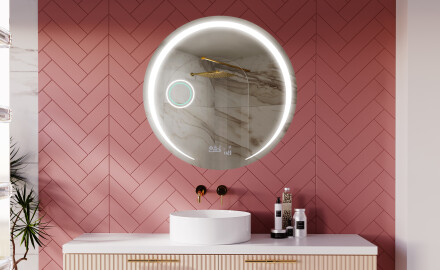 Rond Illumination LED Miroir Sur Mesure Eclairage Salle De Bain L98