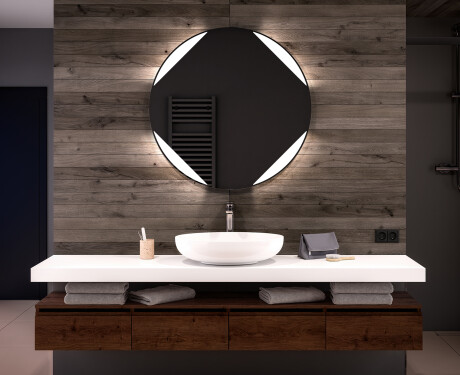 Rond Illumination LED Miroir Sur Mesure Eclairage Salle De Bain L114